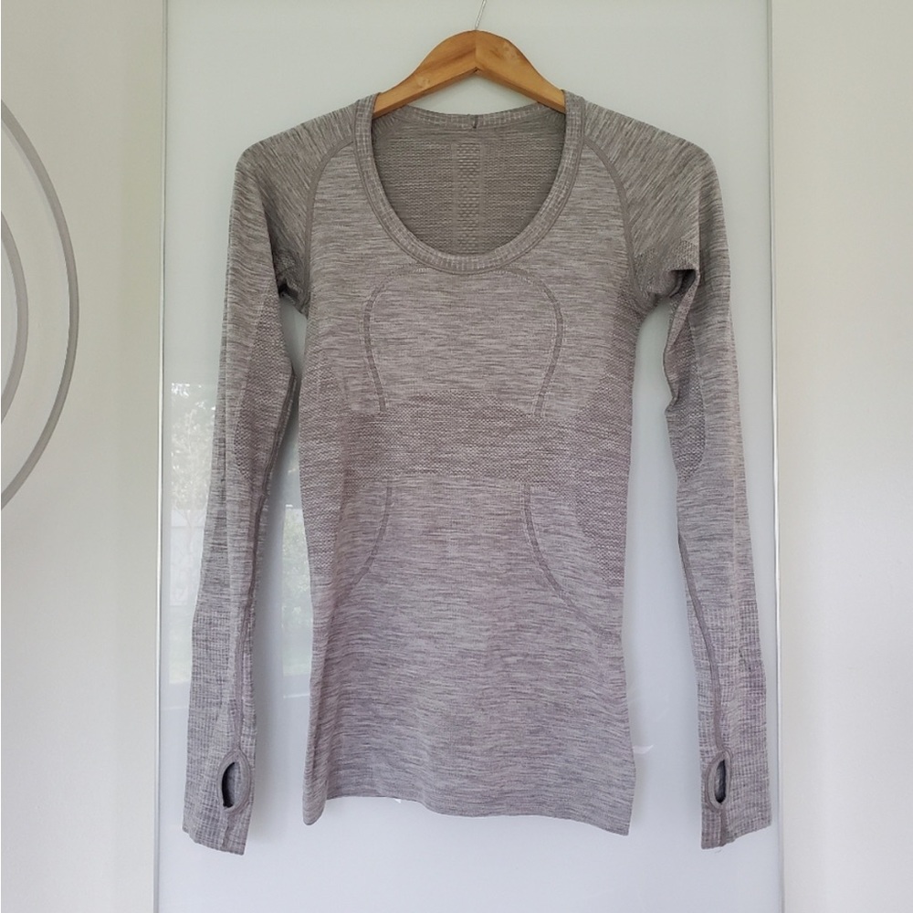 Swiftly Lululemon Long-sleeve Shirt in Gray